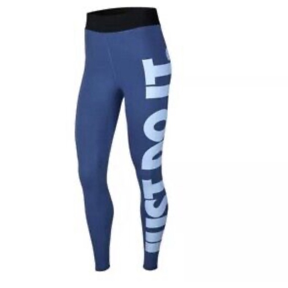 Nike Sportswear Tight Fitting Active Leggings Size XS Light Blue - Picture 3 of 3